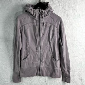 Lululemon Lavender Zip Hoodie Jacket Women’s M cotton casual activewear coat
